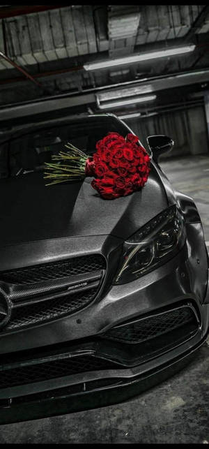 Mercedes iPhone X 3D Rose — iPhone 15 Pro Fundal