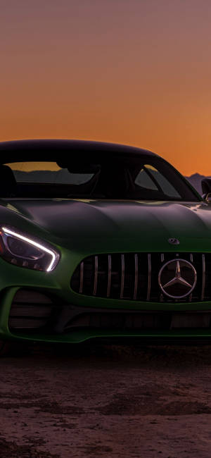 Mercedes Verde Închis iPhone X — iPhone 16 Plus Fundal