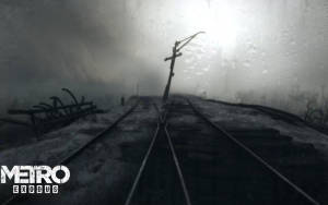 Metro Exodus Şine de Tren 3440x1440 — Iarnă Fundal
