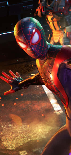 Miles Morales Iphone — Redmi Note 15 Fundal