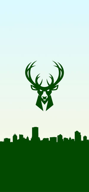 Fond de ecran Milwaukee Bucks logo verde — iPhone 16 Pro Fundal