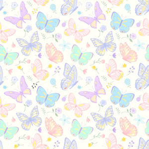 Fluture pastelat — Pastel estetic GIF Fundal
