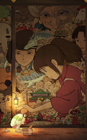 Mobile Spirited Away wallpaper — Galaxy Tab S10+ Fundal