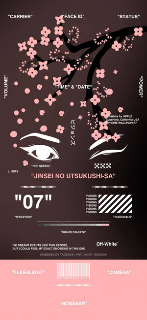 Fond de ecran Off White japonez — iPhone 17 Pro Fundal