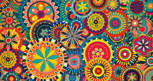 Tapet cu model aztec cool — Model cool Fundal