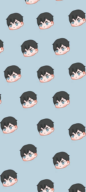 Wallpaper model Chibi Tobio Kageyama — iPhone 8 Plus Fundal