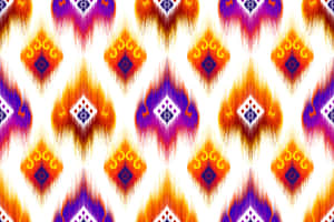 Model de țesături Ikat din Buhara