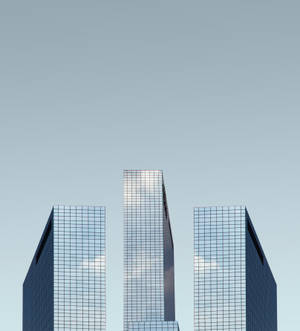 Glass Skyscrapers Model wallpaper — Motorola Razr Fold Fundal