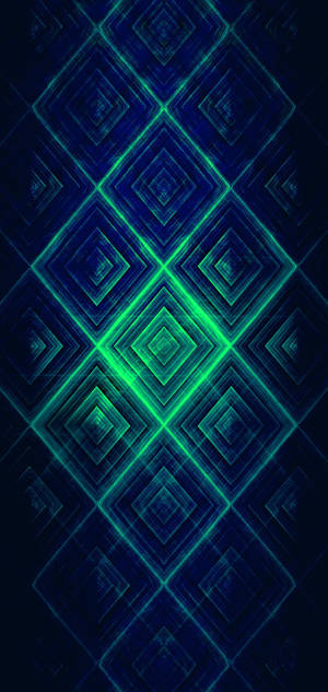 Fond de ecran OnePlus Green Diamond Pattern