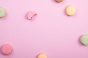Fond de ecran cu model estetic de macarons — Estetic mac Fundal