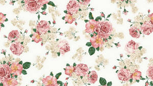 Wallpaper cu model floral estival roz — Estetică de vară Fundal