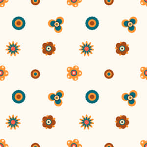 Floral anii '70 — Estetică minimalistă Fundal