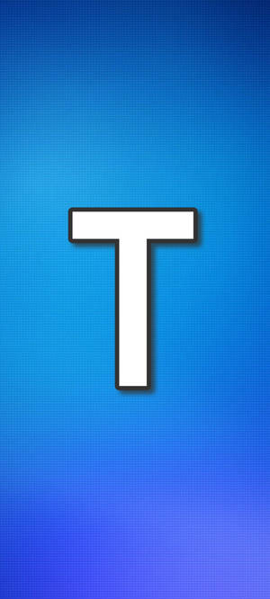 Wallpaper grilă litera T — iPhone 18 Fundal