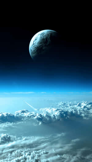 Monitor Vertical — Spațiu cosmic GIF Fundal