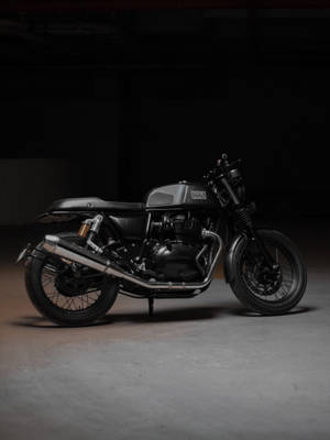 Motocicletă Neagră Impresionantă Întuneric 4k