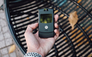 Motorola Flip Negru — Motorola Fundal
