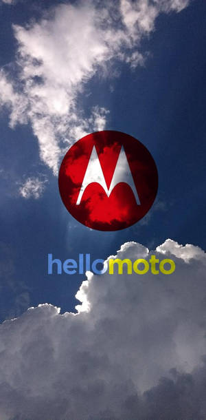 Motorola Red Logo In Sky — Motorola Fundal