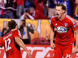 MSL FC Dallas Fundașul Walker Zimmerman — Fotbal GIF Fundal