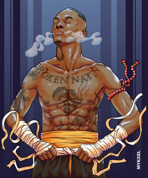 Tapet Muay Thai Israel Adesanya — Motorola Razr Ultra 2026 Fundal
