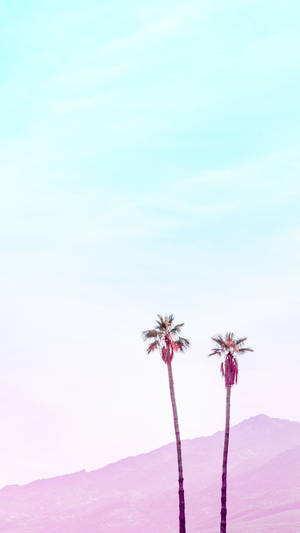Muntii Pastel Violet pentru iPhone — Pastel iPhone Fundal