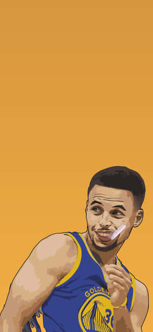 Stephen Curry Cartoon — Oppo Find X9 Pro Fundal