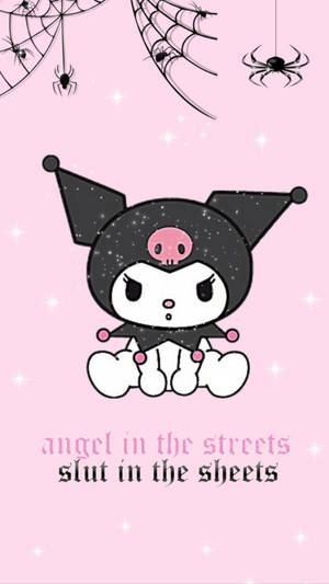 My Melody Kuromi cu păianjeni și pânze