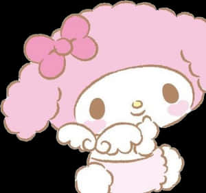 #mine #transparent #mymelody #roz #înger #aripi de înger - My Melody Transparentă Drăguță Png, Descărcare Png