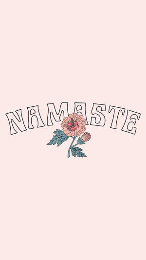 Namaste spirituală estetică cu floare
