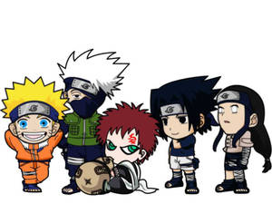 Naruto Chibi Drăguți Ninja — Naruto drăguț Fundal