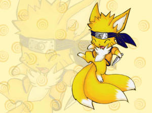 Naruto Chibi Kyuubi Drăguț — Naruto drăguț Fundal