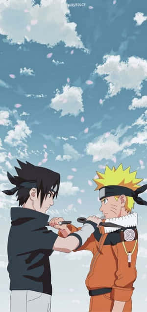 Imagini cu Naruto — Naruto și sasuke Fundal