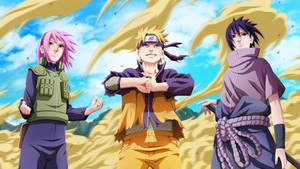 Naruto și prietenii săi cool — Cool naruto GIF Fundal
