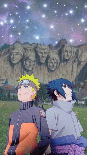 Fond de ecran Naruto și Sasuke din Konoha — Naruto și sasuke Fundal