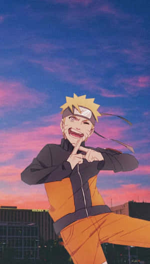 Naruto Uzumaki intens în acțiune — Naruto uzumaki Fundal