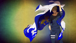 Mantou Hokage Albastru Naruto Uzumaki — Naruto uzumaki Fundal