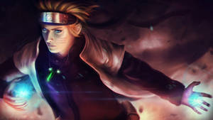 Pictură Digitală Hokage Naruto Uzumaki — Naruto uzumaki Fundal