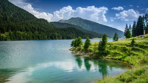 Fond de ecran Natură de Munți și Lac