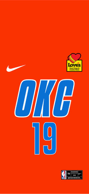 NBA Oklahoma City Thunders Jersey Nr. 19 — Redmi Note 17 Pro Fundal
