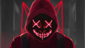 Pfp roșu — Estetică Neon Roșu Fundal
