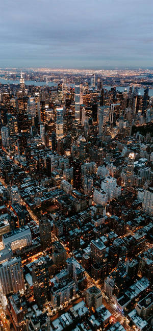 New York City IPhone X Zonă Aeriană — iPhone 18 Fundal