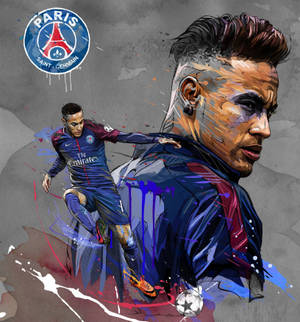Neymar artă cu pen-tool wallpaper.
