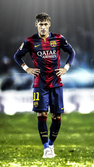 Wallpaper Neymar Barcelona numărul 11.