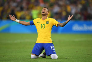Neymar Jr în genunchi cool