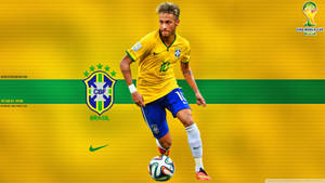 Tapet Neymar Jr. pentru Brazilia.