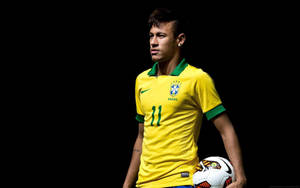 Neymar Jr. mai tânăr în wallpaper CBF.
