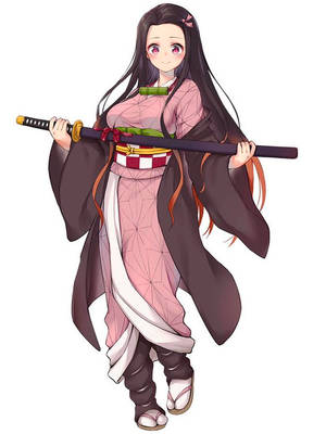 Nezuko Spadă Demon Slayer — Demon Slayer Nezuko Fundal