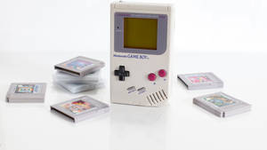 Fond de ecran Nintendo Game Boy cu Cartușe