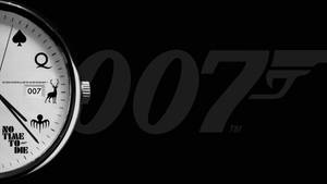 Fond de ecran No Time To Die 007 în Negru — iMac Fundal