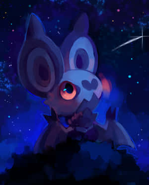 Noibat sub cerul albastru al nopții — Pokemon Telefon Fundal