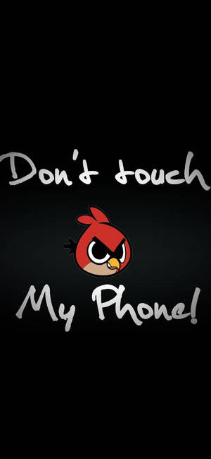 Fond de ecran Nu Attege Telefonul Meu Pasăre Roșie — iPhone 17e Fundal